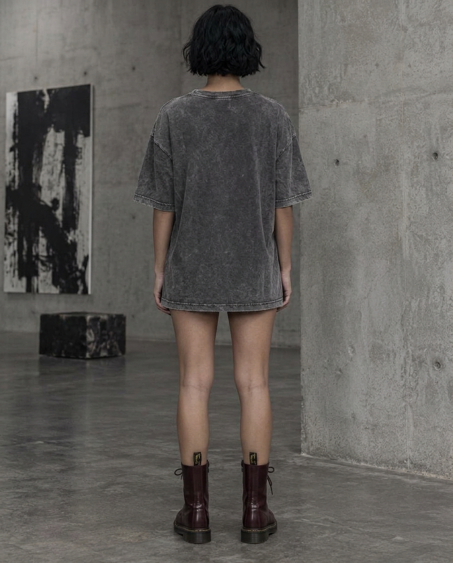 Unbothered Frayed Tee — alternate view