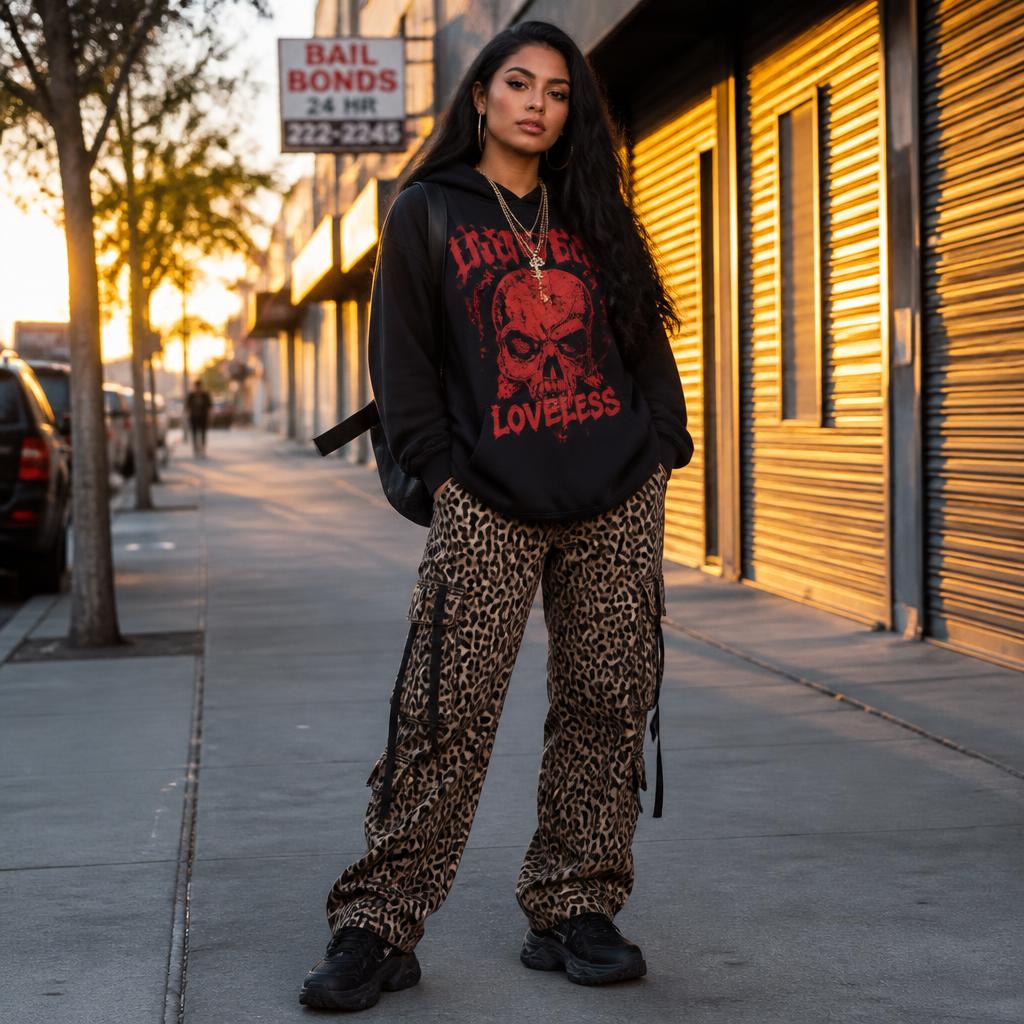 Statement hoodie street look