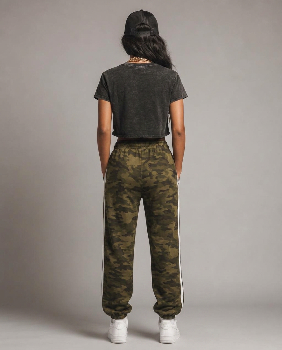 Camo Jogger Set — back view