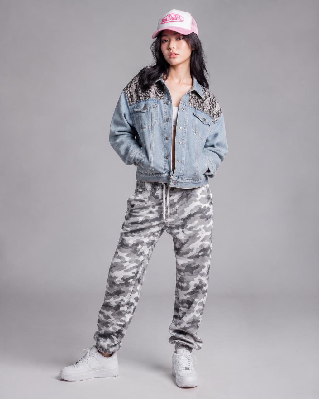 Snake Panel Denim